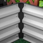 2pc 23.5" Elevated Herb & Vegetable Planting Box Kit w/ Versatile Uses, Dark Gray - Image 8