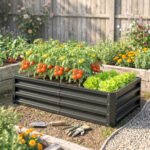Galvanized Raised Garden Bed, 4' x 2' x 1' Metal Planter Box, for Growing Vegetables, Flowers, Herbs, Succulents, Gray - Image 7