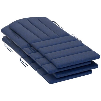 Set of 4 Outdoor Chair Cushions with High Back Adirondack Chair Cushion