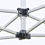10'x20' Aluminum Pop Up Canopy Tent, Upgraded Thicker Tube Instant Party Tent with Wheeled Bag, 2-Level Adjustable, XL Large Ground Stakes for Events Patio Backyard - Image 8