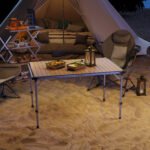 Folding Camping Table, Adjustable Height Aluminum Table, Portable Camping Table for Picnic, Beach, BBQ - Image 8
