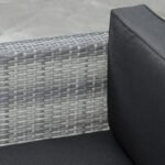 Wicker Bistro Patio Set, 2 Porch Chairs & Glass Table, Black - Image 8