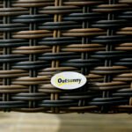 4 PE Rattan Outdoor Dining Chairs with Cushions, Patio Wicker Dining Chairs with Backrest, Brown - Image 8