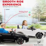 Licensed Audi RS e-tron GT 12V Ride On Car Truck for Kids, Electric Car Ride On Vehicle w/Parent Remote Control, Music, Lights, for Toddlers - Image 7