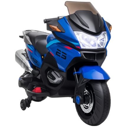 Kids 12V Ride-On Motorcycle with LED Lights and Music Player