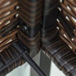 Raised Garden Bed, Elevated Planter Box with Rattan Wicker Look, Tool Storage Shelf, Portable Design for Herbs, Vegetables, Flowers, Brown - Image 8