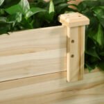3 Tier Raised Flower Bed Outdoor Planter Box Wooden Garden Bed, Open Bottom for Plants, 42.5"x34.75"x14.25", Natural - Image 8