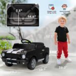 Licensed Ford Shelby GT 350 Kids Ride On Car with Remote Control, Adjustable Speed, MP3, Smooth Start, LED Lights - Image 3
