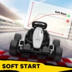 24V Electric Go Kart with Dual 150W Motors, Adjustable Seat & 11.2MPH High Speed, Slow Start, 5-Point Harness - Image 8