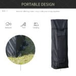 10'x20' Aluminum Pop Up Canopy Tent, Upgraded Thicker Tube Instant Party Tent with Wheeled Bag, 2-Level Adjustable, XL Large Ground Stakes for Events Patio Backyard - Image 7