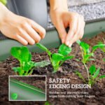 4.9' x 2' x 1' Galvanized Raised Garden Bed Kit, Metal Planter Box with Safety Edging, Green - Image 6