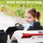 Licensed Audi RS e-tron GT 12V Ride On Car Truck for Kids, Electric Car Ride On Vehicle w/Parent Remote Control, Music, Lights, for Toddlers - Image 8