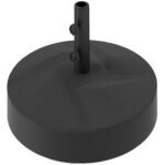 Patio Umbrella Base Holder, Heavy Duty Outdoor Umbrella Stand Base, Filled Up to 66lbs with Stand or 55lbs with Water for Garden, Poolside