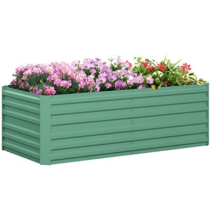 Galvanized Raised Garden Bed with Steel Outdoor Planters