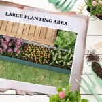 8x2x2ft Galvanized Raised Garden Bed Kit with Safety Edging for Flowers, Herbs and Vegetables, Green - Image 4
