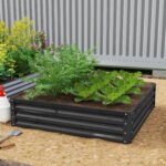 Galvanized Raised Garden Bed, 4' x 4' x 1' Metal Planter Box, for Growing Vegetables, Flowers, Herbs, Succulents, Gray - Image 8