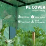 Walk-in Portable Greenhouse Small Greenhouse for Outdoors with UV-resistant PE Cover, 6.6' x 2.5' x 5.6' Green - Image 5