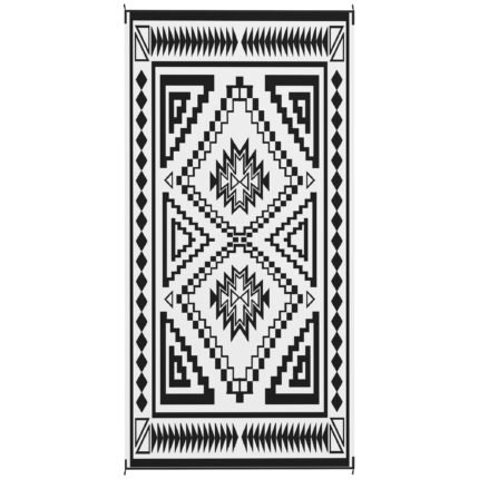Reversible Outdoor Rug with Waterproof Plastic Straw