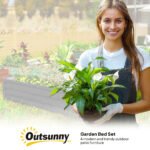Galvanized Raised Garden Bed, 4' x 4' x 1' Metal Planter Box, for Growing Vegetables, Flowers, Herbs, Succulents, Gray - Image 7