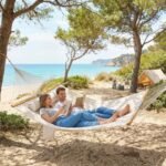 Outdoor Hammock 2-Person, with Pillow & Pad, 440 lbs Capacity, Cream White - Image 8