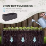 Galvanized Raised Garden Bed, Steel Outdoor Planters with Reinforced Rods, 71" x 36" x 23", Dark Gray - Image 4