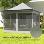 12 x 12 ft. Canopy Tent with Mesh Netting, UPF50+ Pop Up Tent with Carry Bag for Garden, Patio - Image 5