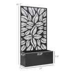 Metal Garden Bed with Trellis for Climbing Plants, Freestanding or Wall Mounted Flower Bed for Garden, Patio, Balcony - Image 3