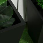 2-Pack Outdoor Planter Set, Flower Pots with Drainage Holes, Durable & Stackable Plant Pot, 22in & 18in, for Porch, Entryway, Patio, Yard, Garden, Black - Image 7