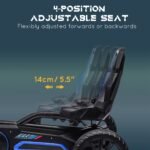 Kids Pedal Go Kart W/ Adjustable Seat, Swing Axle - Image 4