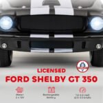 Licensed Ford Shelby GT 350 Kids Ride On Car with Remote Control, Adjustable Speed, MP3, Smooth Start, LED Lights - Image 4