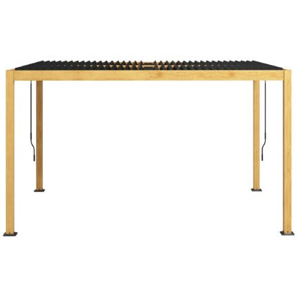 Aluminum Louvered Pergola - Adjustable Roof, 10' x 13' Hardtop Gazebo for Patio, Deck, Garden, Yard, Beach
