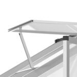 8' L x 6' W Walk-In Polycarbonate Greenhouse with Roof Vent for Ventilation & Rain Gutter for Winter - Image 8