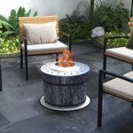 Smokeless Fire Pit, Portable Camping Bonfire Stove with Mat for Backyard, Patio, Picnic, Magnesium Oxide, Black - Image 2