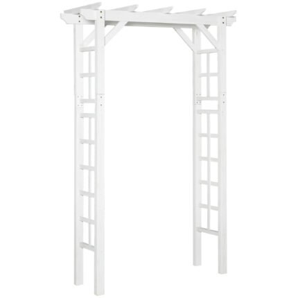 85" Wooden Garden Arbor with Wedding and Ceremony