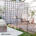 Garden Fence, 4 Pack Steel Fence Panels, 11.5' L x 43" H, Rust-Resistant Decorative Border Flower Edging for Yard, Landscape, Patio, Outdoor Decor, Curved Vines - Image 6