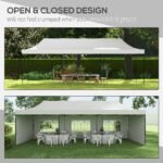9.5' x 28' Pop Up Canopy Tent, Instant Tent for Parties, Height Adjustable, with Carry Bag and Sand Bags - Image 8