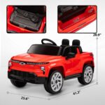 12V Chevrolet Silverado EV RST Licensed Kids Electric Car with Parent Remote Control, Spring Suspension - Image 3