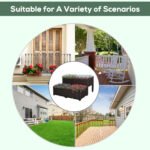 4 Piece Raised Garden Bed with Legs, Planter Box Raised Bed to Grow Flowers, Herbs & Vegetables, Brown - Image 5