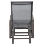 Outdoor Patio Glider Rocker, Metal High-Back Chair for Outdoor Use - Gray - Image 7