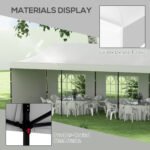 9.5' x 28' Pop Up Canopy Tent, Instant Tent for Parties, Height Adjustable, with Carry Bag and Sand Bags - Image 7