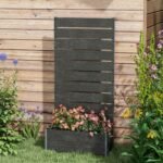 Trellis Planter for Climbing Plants, Raised Garden Bed with Trellis, Planter Box for Outdoor, 28.25" x 15" x 59", Black - Image 7