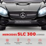 Mercedes SLC 300 Licensed 12V Ride On Car for Kids with Remote Control, 2 Speeds, Battery Powered Kids Electric Car with Music, Lights, Suspension for 3-6 Years Old - Image 4