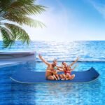 Roll-Up Pool Float Pad for Lakes, Oceans& Pools, Water Mat for Playing, Relaxing & Recreation - Blue - Image 2