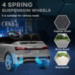 Audi Q8 e-tron Sportback Licensed 12V Battery Powered Kids Electric Car w/ Spring Suspension, Soft Start - Image 8