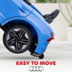 Electric Car for Kids, 12V Licensed Audi RS E-tron GT 3.1 MPH Kids Ride on Car, Ride-on Toy with Remote Control, 4 Suspension Wheels, Horn, Music, Lights, for Boys and Girls, Blue - Image 6