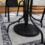 19" Patio Umbrella Base, 26 lbs Concrete Heavy Duty Umbrella Stand, Round Patio Umbrella Holder for 1.5"/1.9" Umbrella Poles for Outdoor, Lawn, Poolside - Image 8