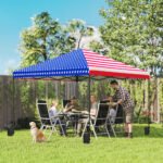 10 x 10 ft Pop Up Canopy Tent with One Push Setup, Outdoor Portable Instant Canopy Shelter w/ Roller Bag - Image 2