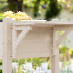 Raised Garden Bed Planter Box w/ 8 Grow Grids, Storage Shelf & Lockable Wheels - Image 8