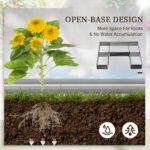 Steel Raised Garden Bed, Set of 5 Large Box Planters for Outdoor Plants Vegetables Flowers Herbs, 8x8x1ft, Gray - Image 5