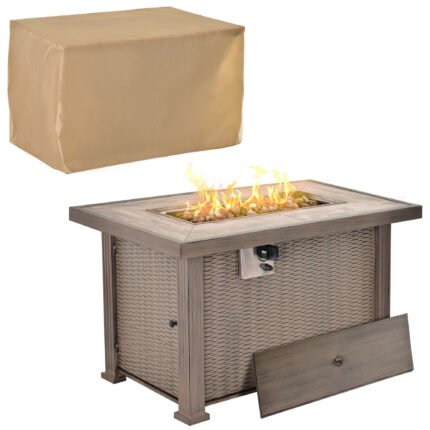 Propane Fire Pit Table with 30